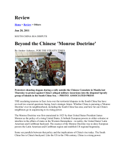 Review Beyond the Chinese `Monroe Doctrine`