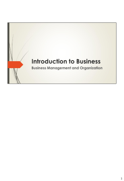Introduction to Business