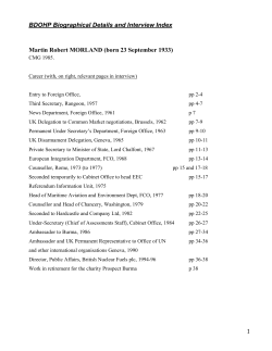 MARTIN ROBERT MORLAND, CMG