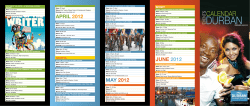 Events Calendar February-June 2012