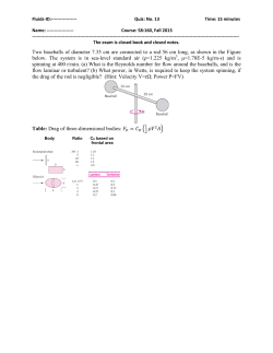 Two baseballs of diameter 7.35 cm are connected to a rod 56 cm