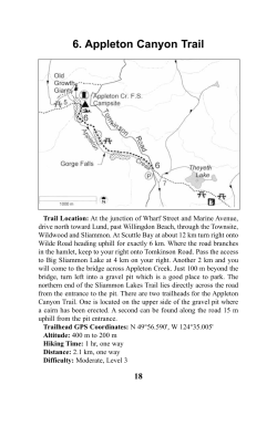 6. Appleton Canyon Trail