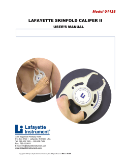 LAFAYETTE SKINFOLD CALIPER II
