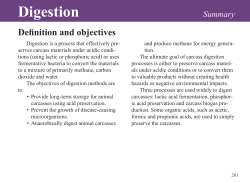 Digestion, Emerging