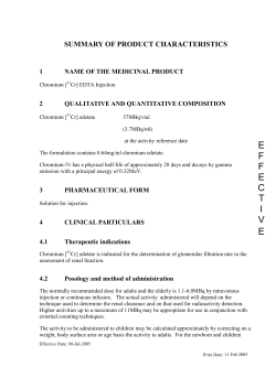 CTD Mod 1.3.1 Summary of Product Characteristics