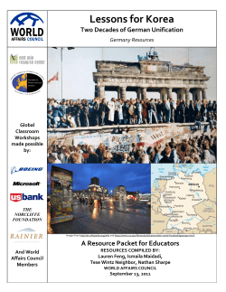 Lessons for Korea: Two Decades of German