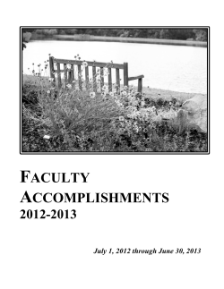 faculty accomplishments - Clayton State University