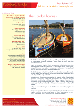 The Catalan barques - Tourisme Pyrénées