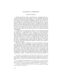on political corruption