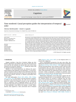 Time reordered: Causal perception guides the interpretation