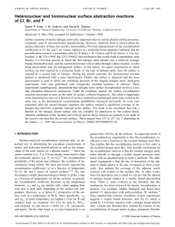 Heteronuclear and homonuclear surface abstraction reactions of Cl