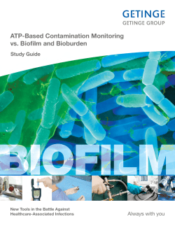 ATP-Based Contamination Monitoring vs. Biofilm and Bioburden