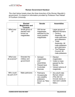 1c - Handout - Roman Government