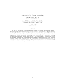 Anatomically Based Modeling UCSC-CRL-97-10