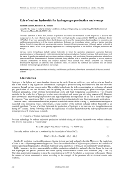 Role of sodium hydroxide for hydrogen gas production and storage