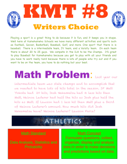 Writers Choice - Kamehameha Schools