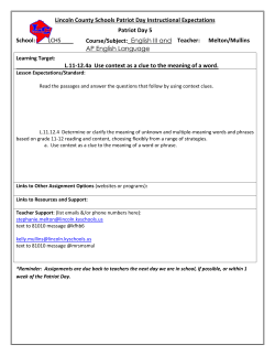 Patriot Day 5 - Lincoln County Schools