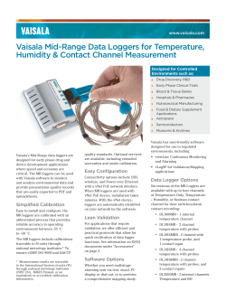 Midrange Temperature and Humidity Data Loggers