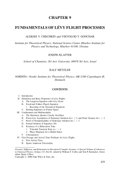 Fundamentals of Lйvy Flight Processes