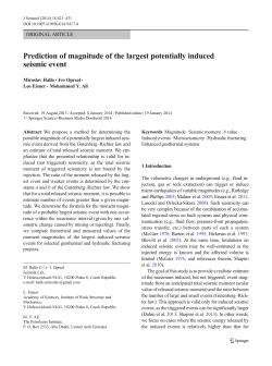Prediction of magnitude of the largest potentially induced seismic