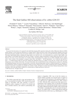 The final Galileo SSI observations of Io: orbits G28-I33