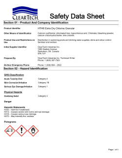 Material Safety Data Sheet