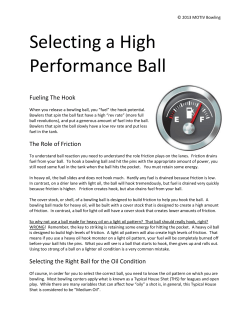 Selecting a High Performance Ball