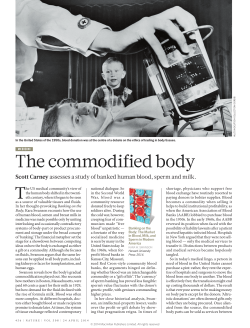 The commodified body