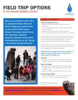 field trip options - The Marine Mammal Center