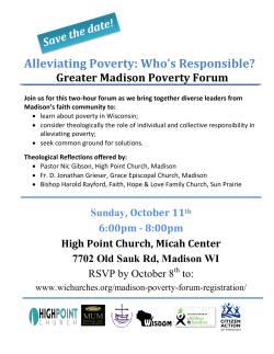 Alleviating Poverty: Who`s Responsible?