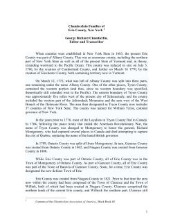 Erie, Probate, Real Estate, History, 1825-1928