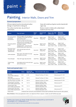 Product Guide_Painting Interior Walls
