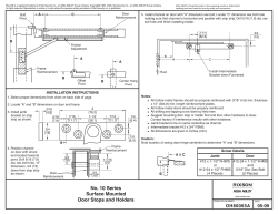 Surface Mounted Door Stops and Holders