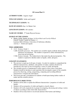 Lesson Plan 1, Day 2 - College of Education : Texas State University