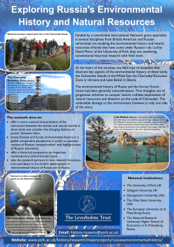 Exploring Russia`s Environmental History and Natural Resources