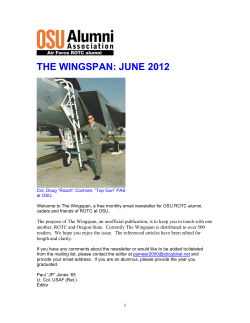 the wingspan: june 2012 - OSU Alumni Association