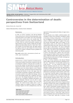 Controversies in the determination of death