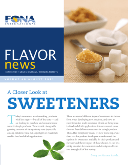 FLAVOR - FONA International