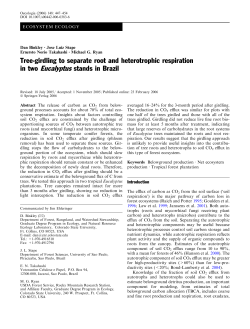Tree-girdling to separate root and heterotrophic respiration in two