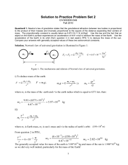 Solution to Practice Problem Set 2
