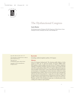 The Dysfunctional Congress