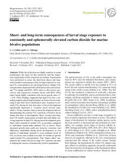 Short- and long-term consequences of larval stage exposure to