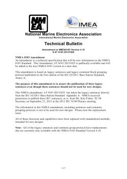 Technical Bulletin - National Marine Electronics Association
