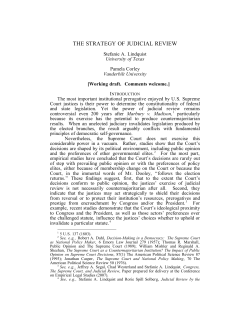 the strategy of judicial review - University of Texas School of Law