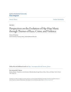Perspectives on the Evolution of Hip-Hop Music - Encompass