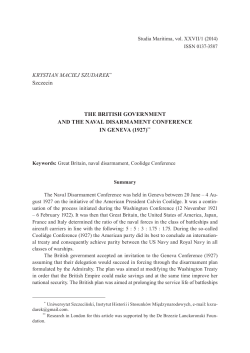 KRYSTIAN MACIEJ SZUDAREK* Szczecin THE BRITISH