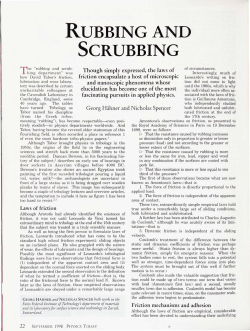 rubbing and scrubbing