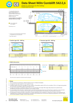 Data Sheet Wöhr Combilift 542-2,6