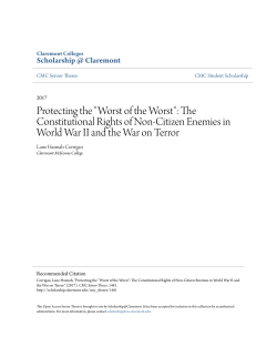 The Constitutional Rights of Non-Citizen Enemies in World War II