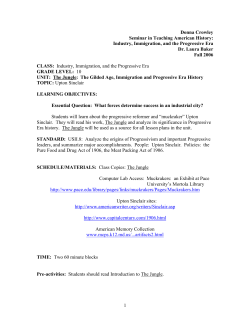 1 Donna Crowley Seminar in Teaching American History: Industry